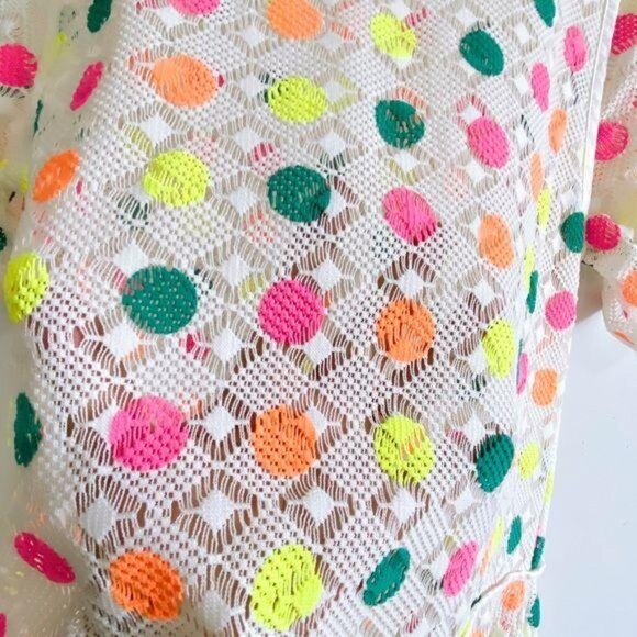 Ter et Bantine Multicolor Dot Knit Dress Cream 38 Made in Italy - Picture 14 of 16